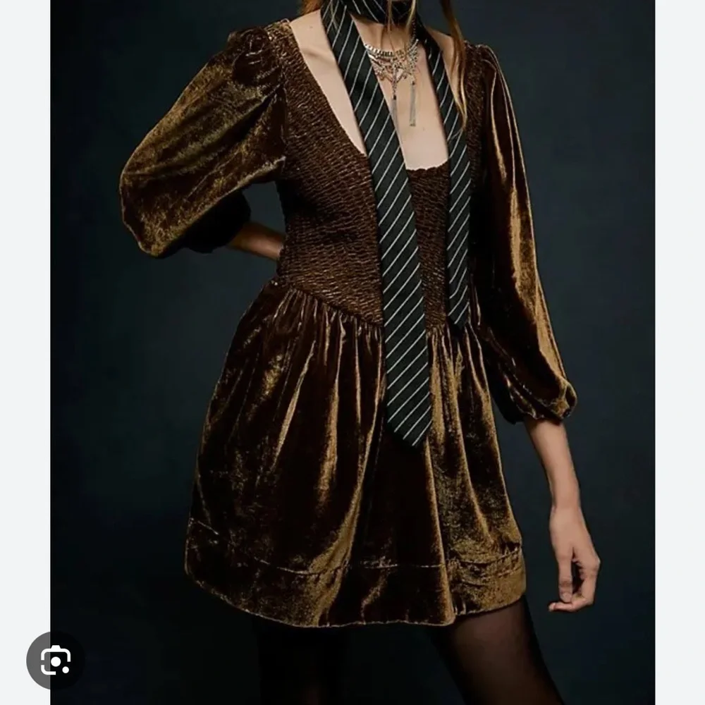 BNWOT Free People Farrier Velvet Mini Dress